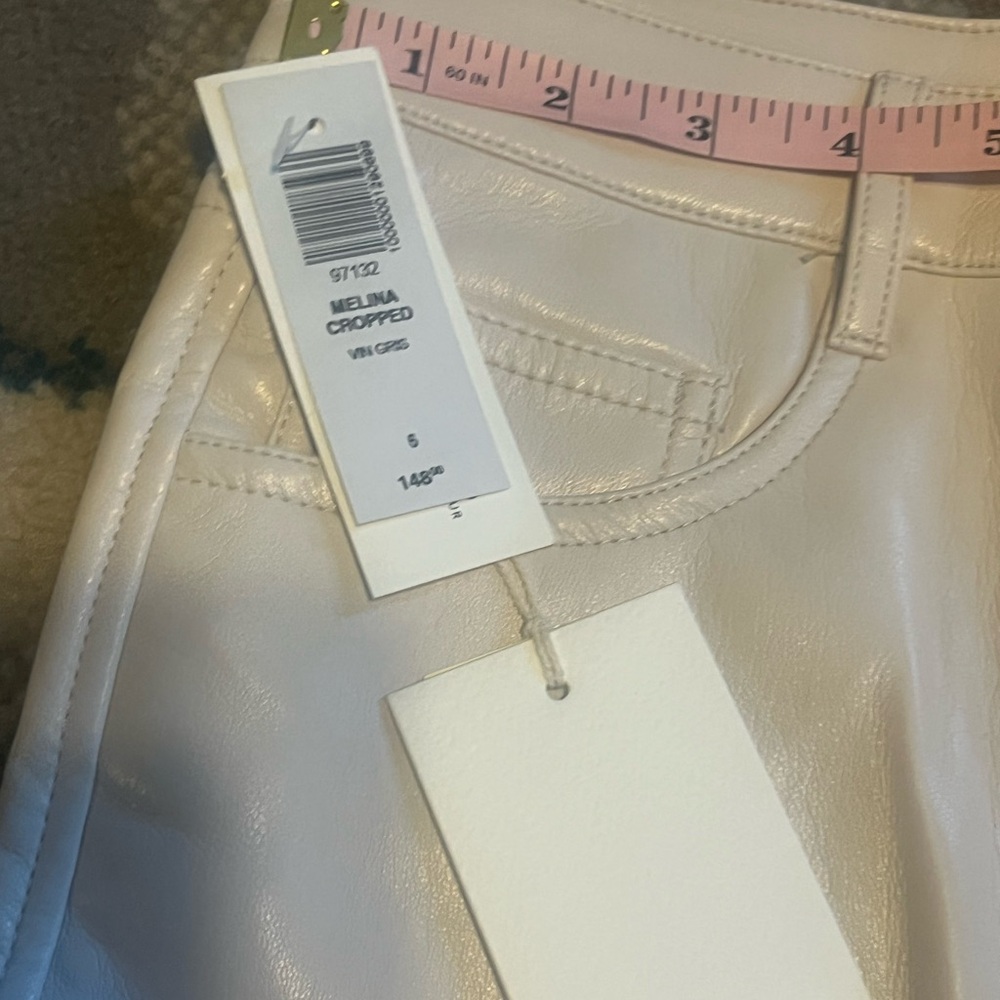 NWT Wilfred by Aritzia Melina faux leather cropped pants sz 6.